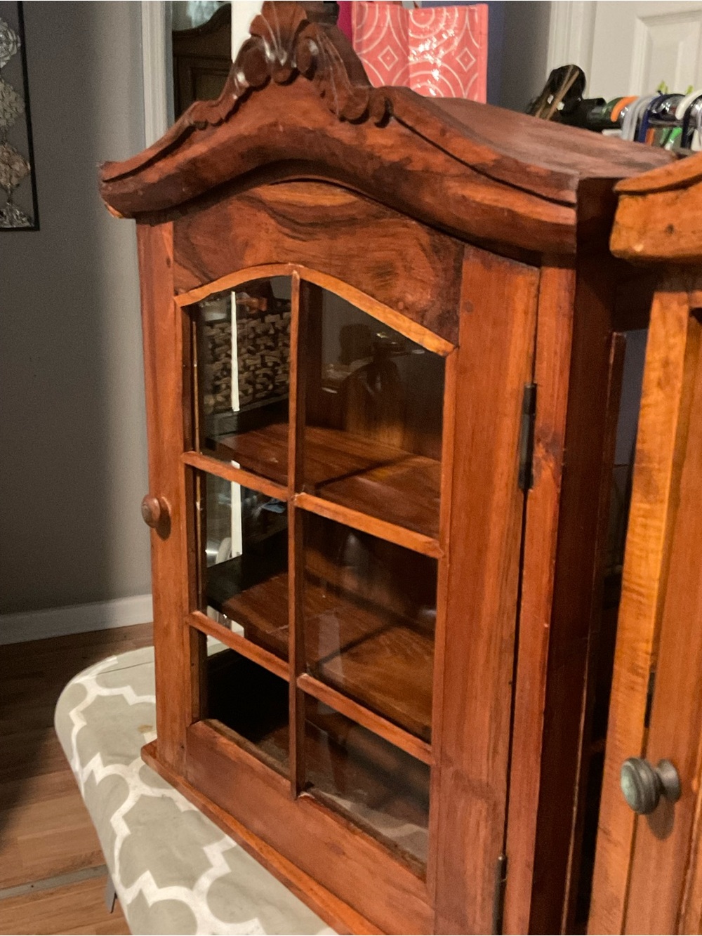 Very Rare Set of French Provincial Wall Hanging Cabinets
